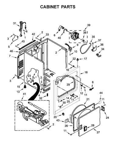 Cabinet parts