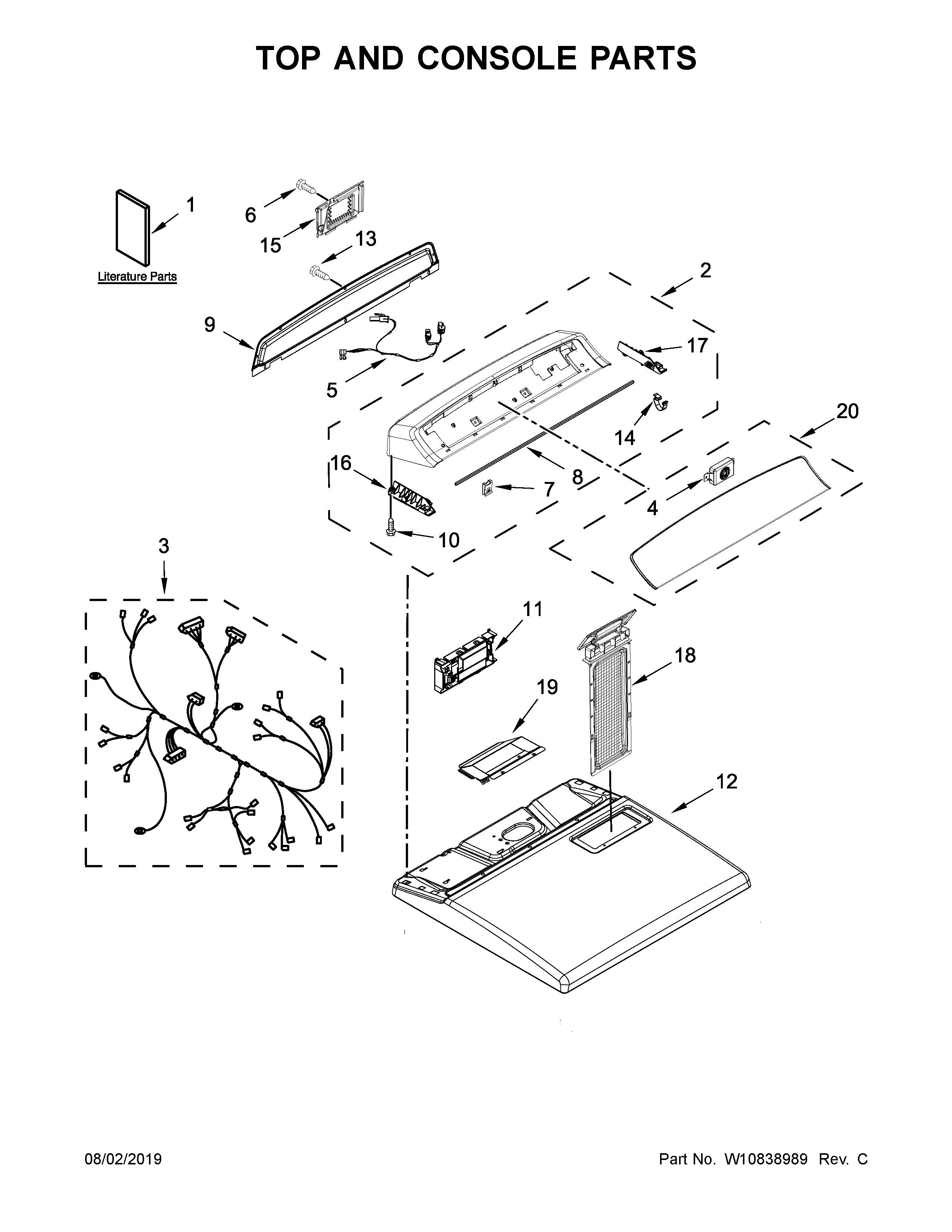 TOP AND CONSOLE PARTS