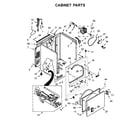 Whirlpool WGD7300DW1 cabinet parts diagram