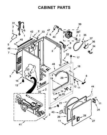 Cabinet parts