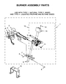 Burner assembly parts