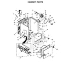 Whirlpool WGD7300DW3 cabinet parts diagram