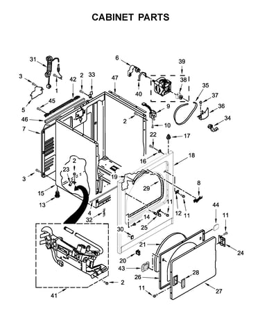 Cabinet parts
