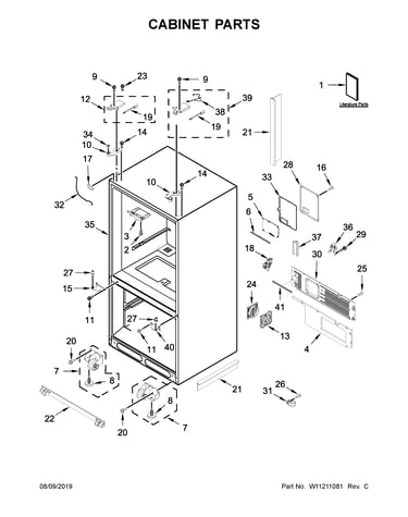Cabinet parts