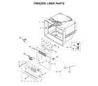KitchenAid KRFC704FPS01 freezer liner parts diagram