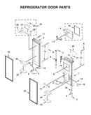 Refrigerator door parts