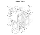 Whirlpool 7MWGD8620HC0 cabinet parts diagram