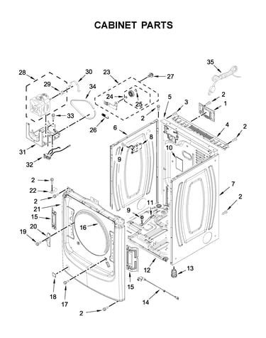 Cabinet parts