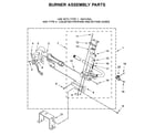 Whirlpool 7MWGD8620HC0 burner assembly parts diagram