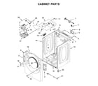 Inglis YIED5900HW1 cabinet parts diagram