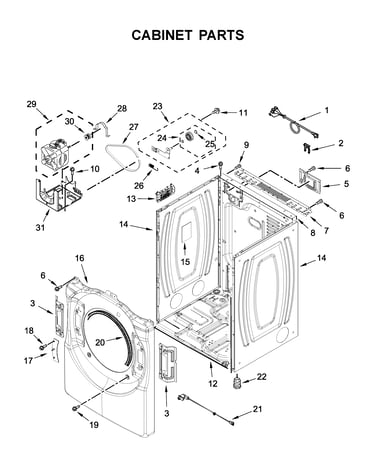 Cabinet parts
