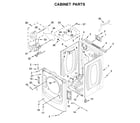 Whirlpool 7MWGD5622HW1 cabinet parts diagram