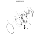 Whirlpool 7MWGD5622HW1 door parts diagram