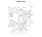 Whirlpool 7MWGD8620HC1 cabinet parts diagram
