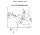 Whirlpool 7MWGD6621HC1 burner assembly parts diagram