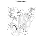 Whirlpool WED560LHW1 cabinet parts diagram