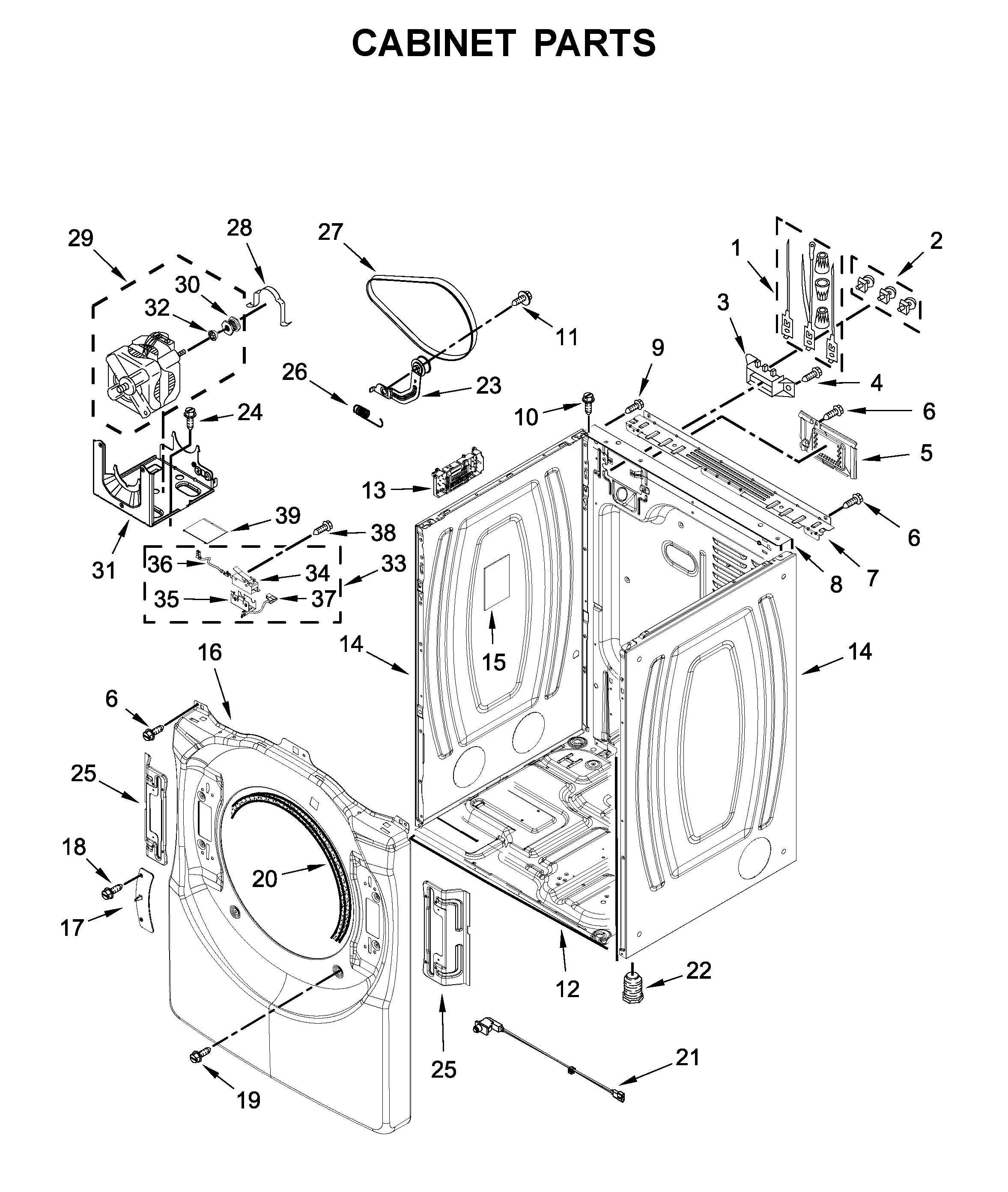 Cabinet parts