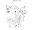Whirlpool YWED6620HC1 cabinet parts diagram