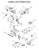 Cabinet and stirrer parts