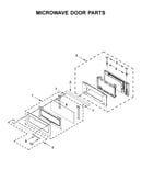 Microwave door parts