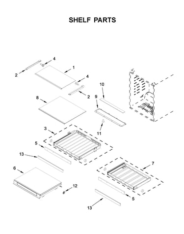Shelf parts