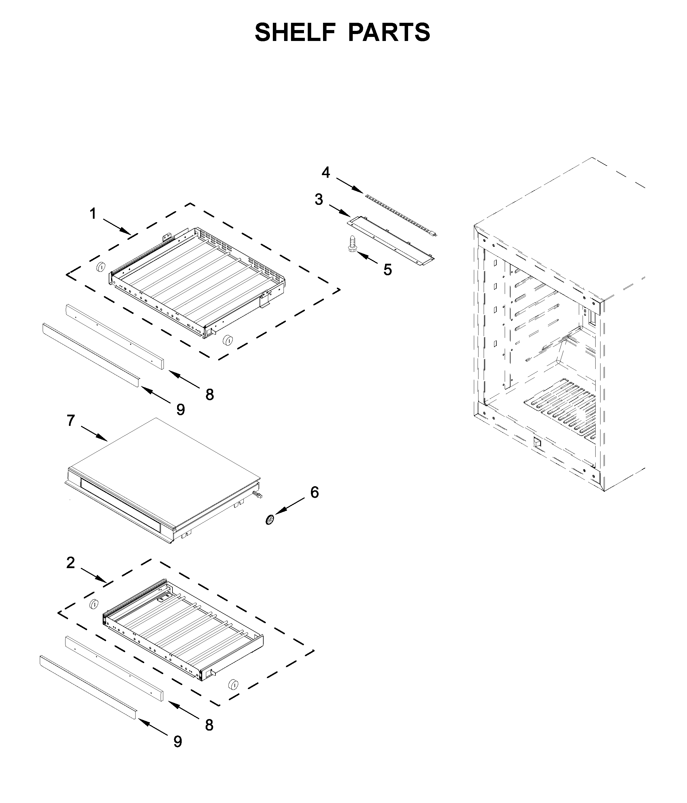 Shelf parts