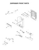 Dispenser front parts