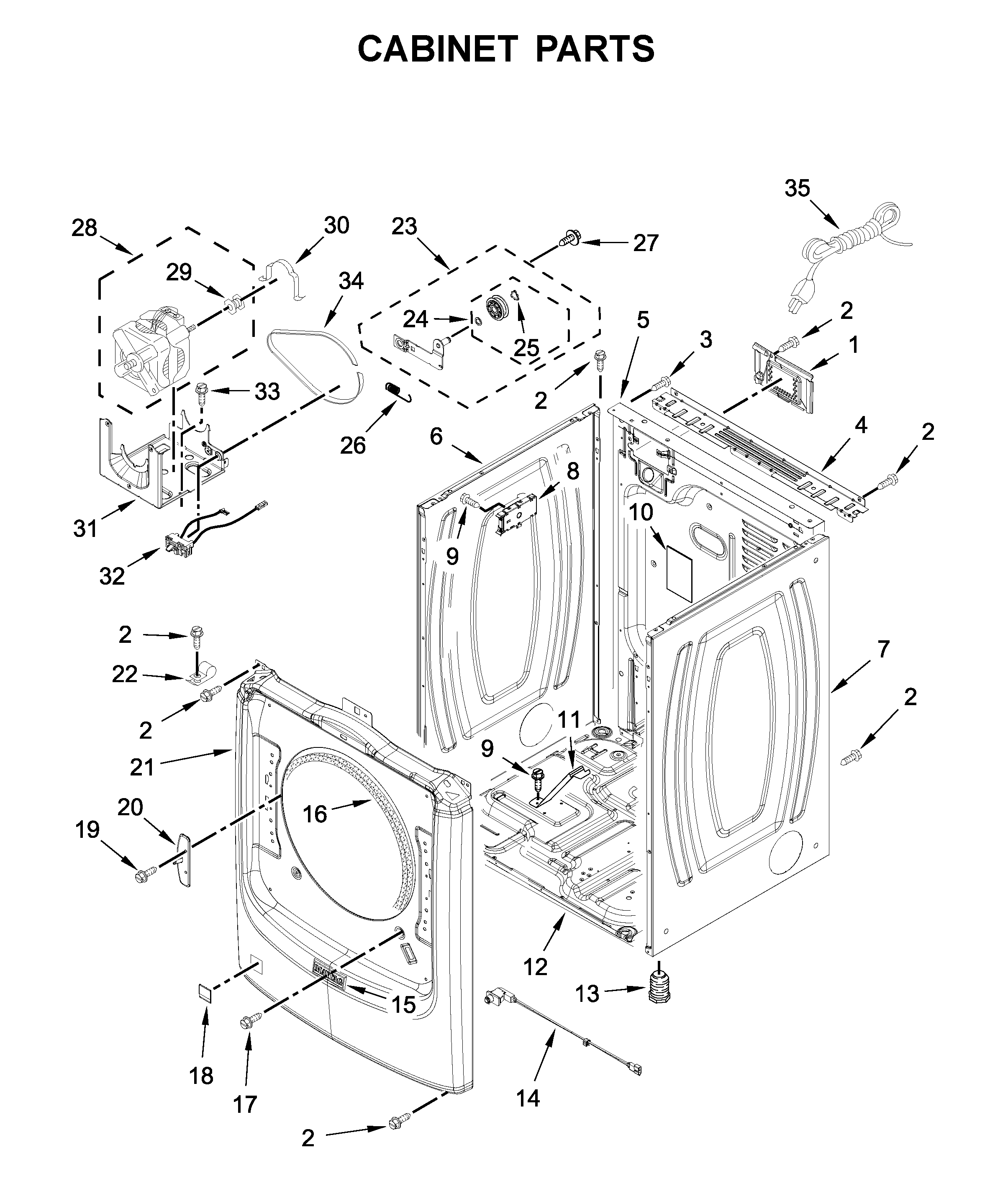 Cabinet parts