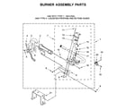 Maytag 7MMGD6630HC1 burner assembly parts diagram