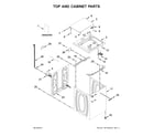 Maytag MVWC565FW2 top and cabinet parts diagram