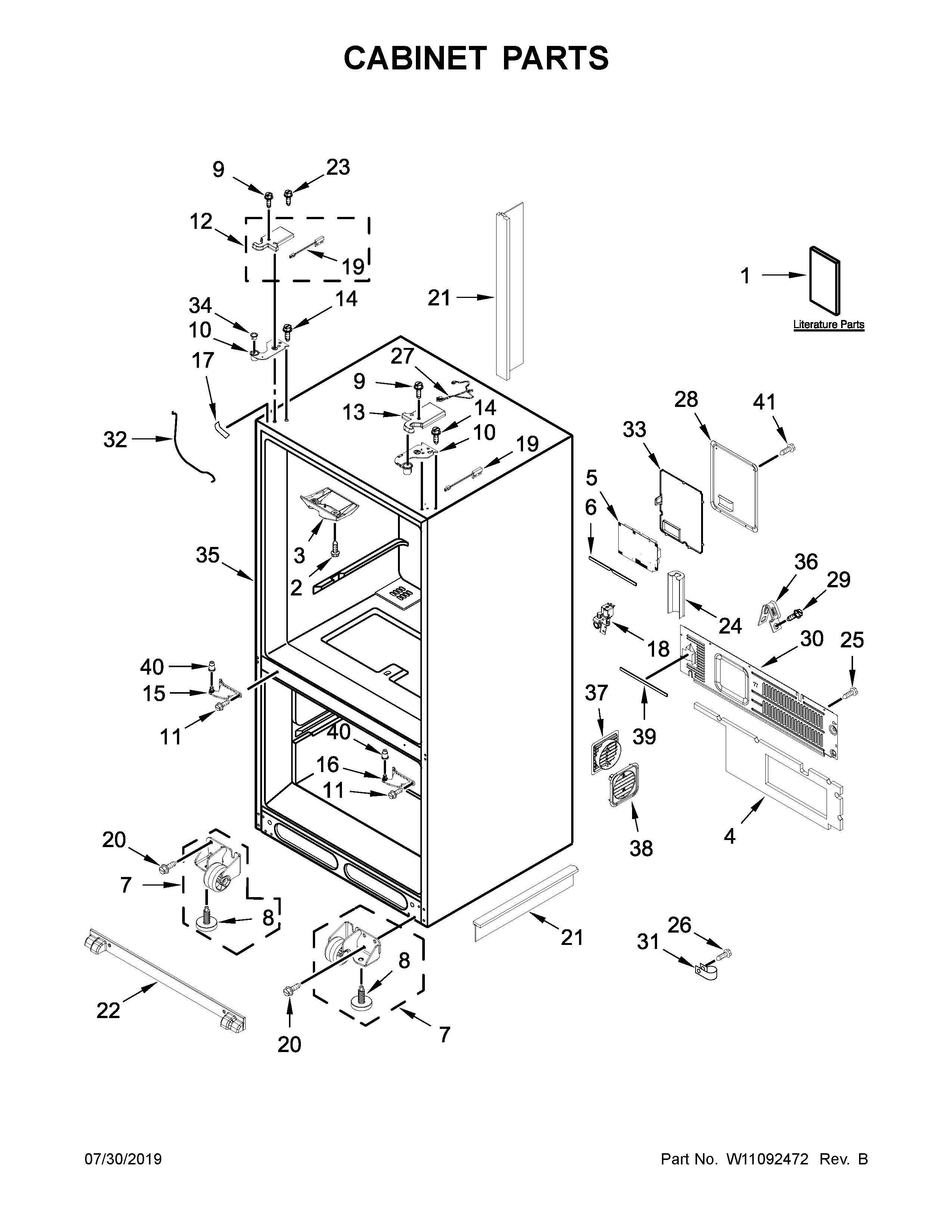 Cabinet parts