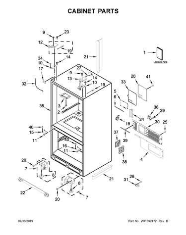 Cabinet parts