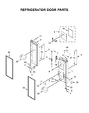 Refrigerator door parts