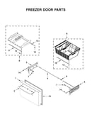 Freezer door parts