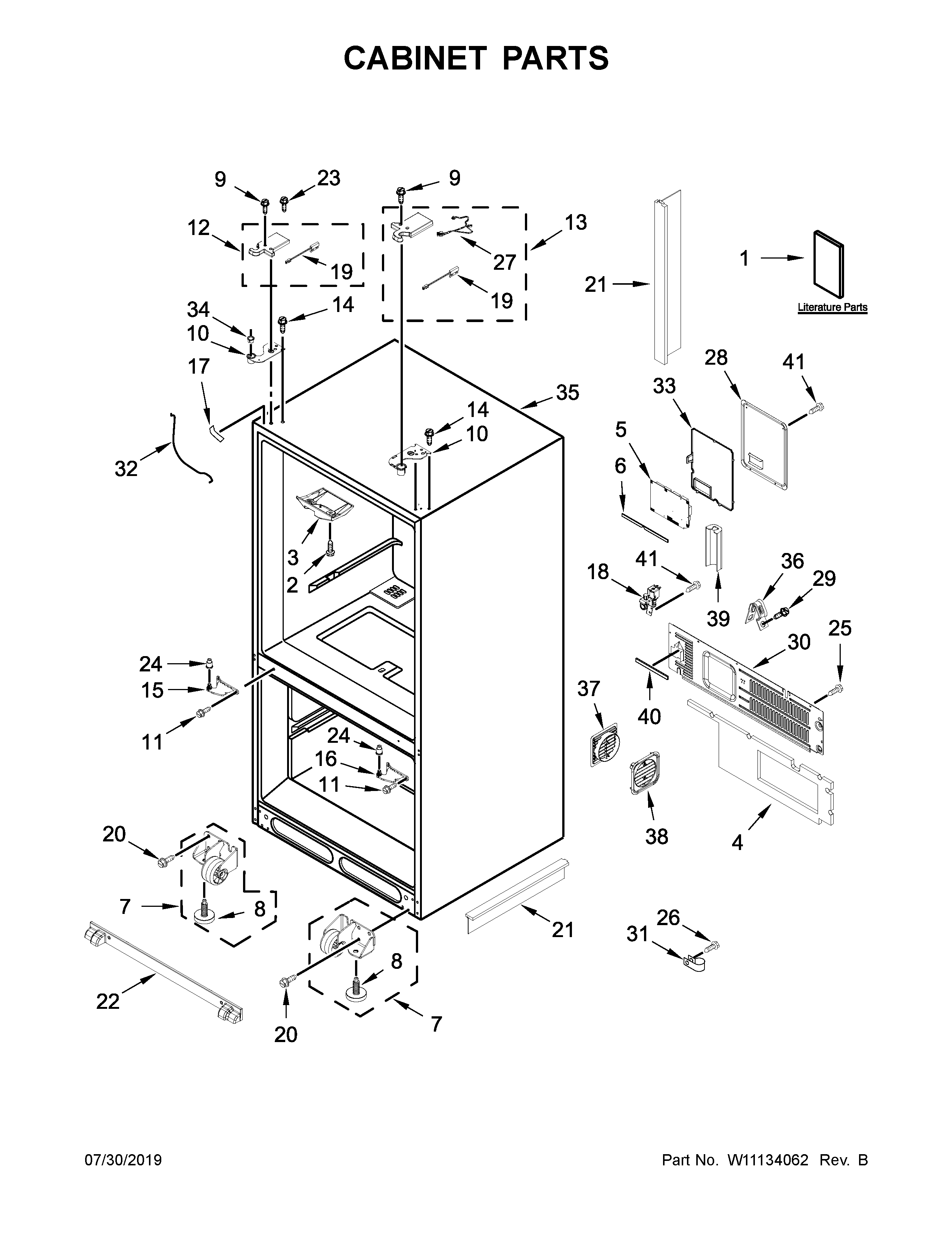 Cabinet parts