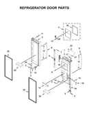 Refrigerator door parts