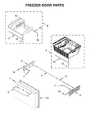 Freezer door parts