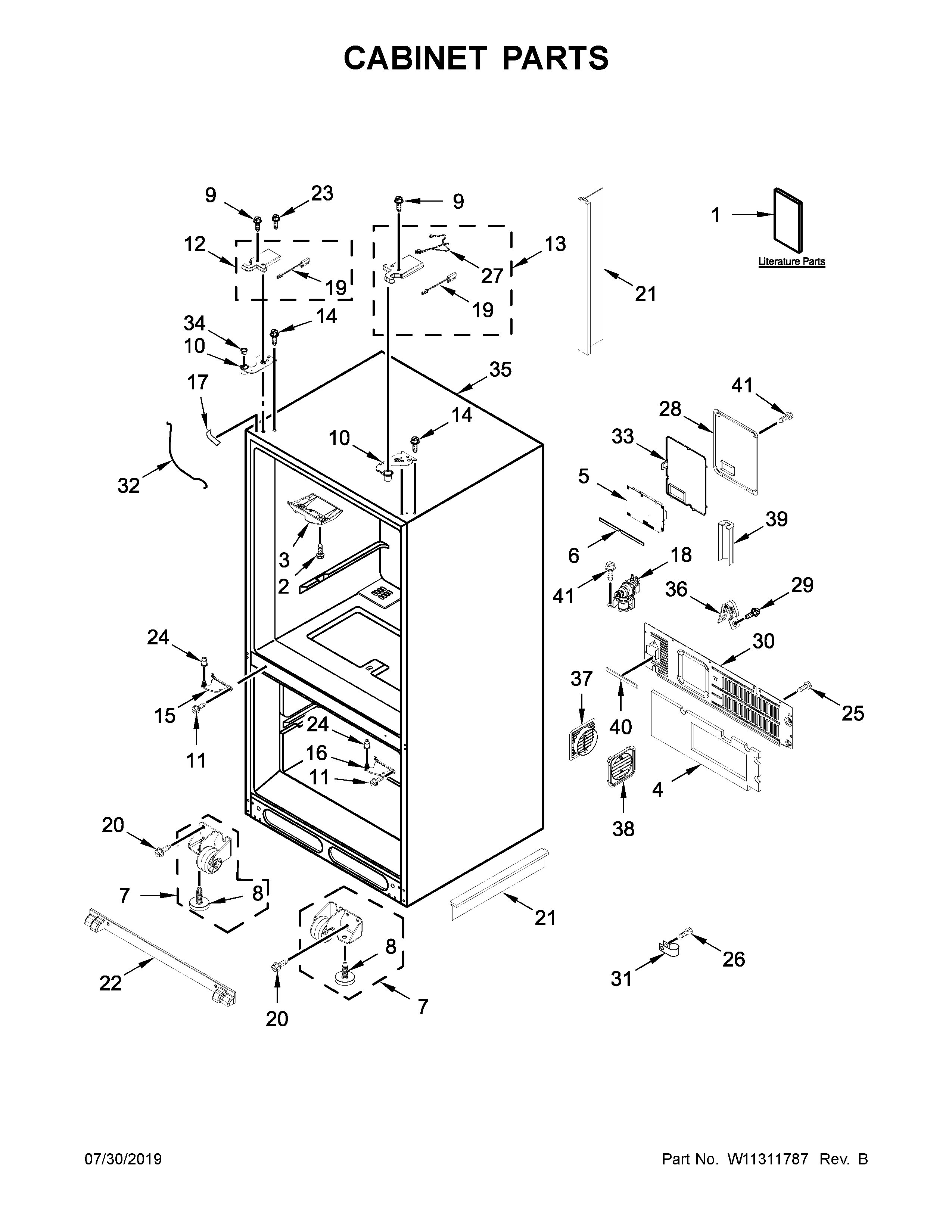 Cabinet parts