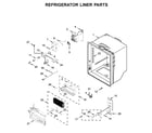 Whirlpool WRF954CIHZ01 refrigerator liner parts diagram