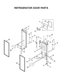Refrigerator door parts