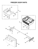 Freezer door parts
