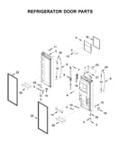 Refrigerator door parts