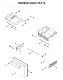 Freezer door parts