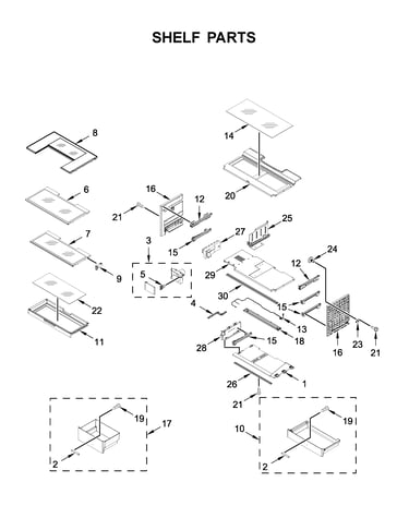 Shelf parts