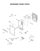 Dispenser front parts