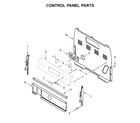 Whirlpool WFE505W0JS0 control panel parts diagram