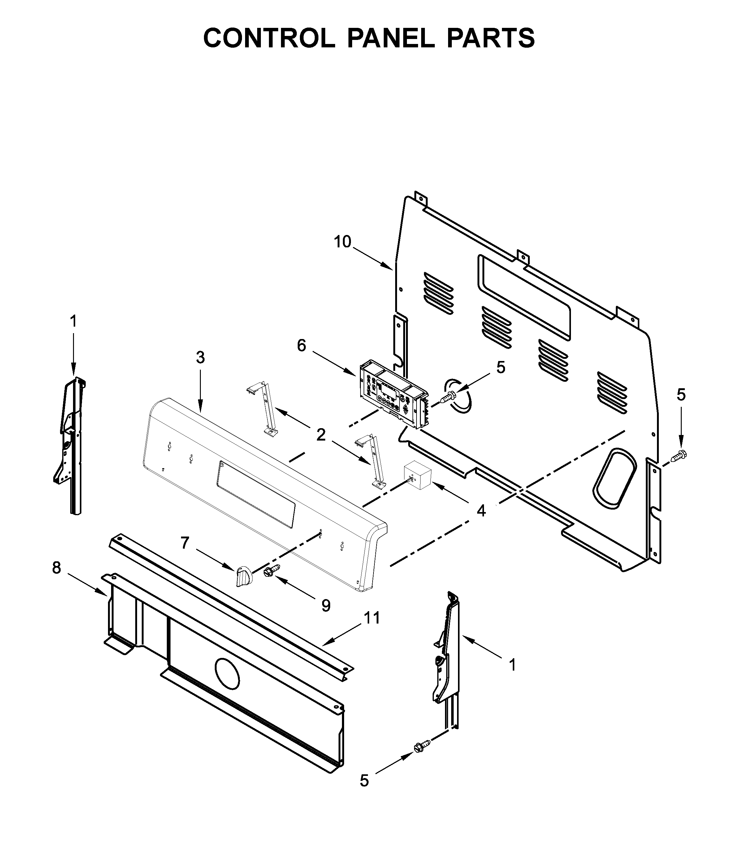 Control panel parts