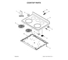 Whirlpool WFE505W0JV0 cooktop parts diagram