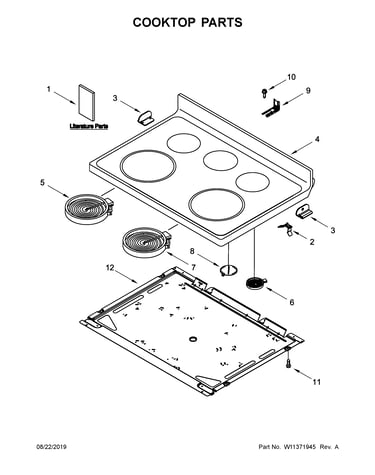 Cooktop parts