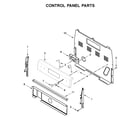 Whirlpool WFE505W0JZ0 control panel parts diagram